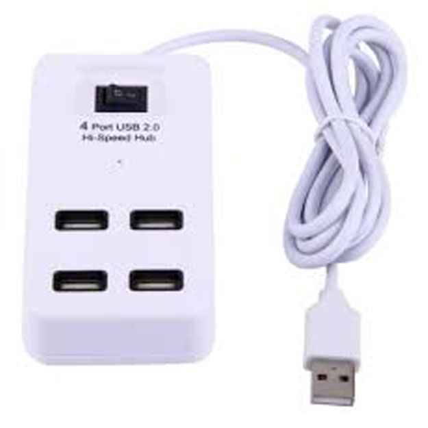Портативный USB 2.0 HUB 4 порта P-1601 Белый