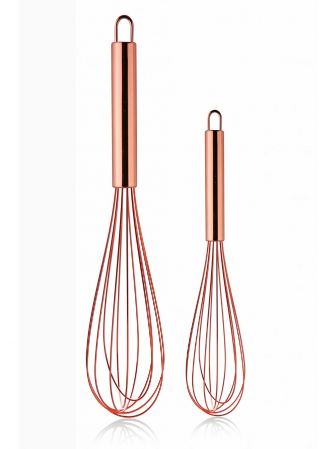 Ko‘pirtirgich Kitchen Life zanglamaydigan po‘latdan yasalgan pushti-oltin 25 sm MCH07675
