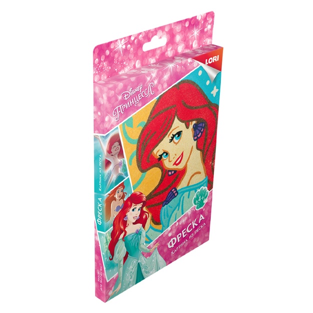 Fresk. Qum bilan bo‘yash Disney Malika Ariel