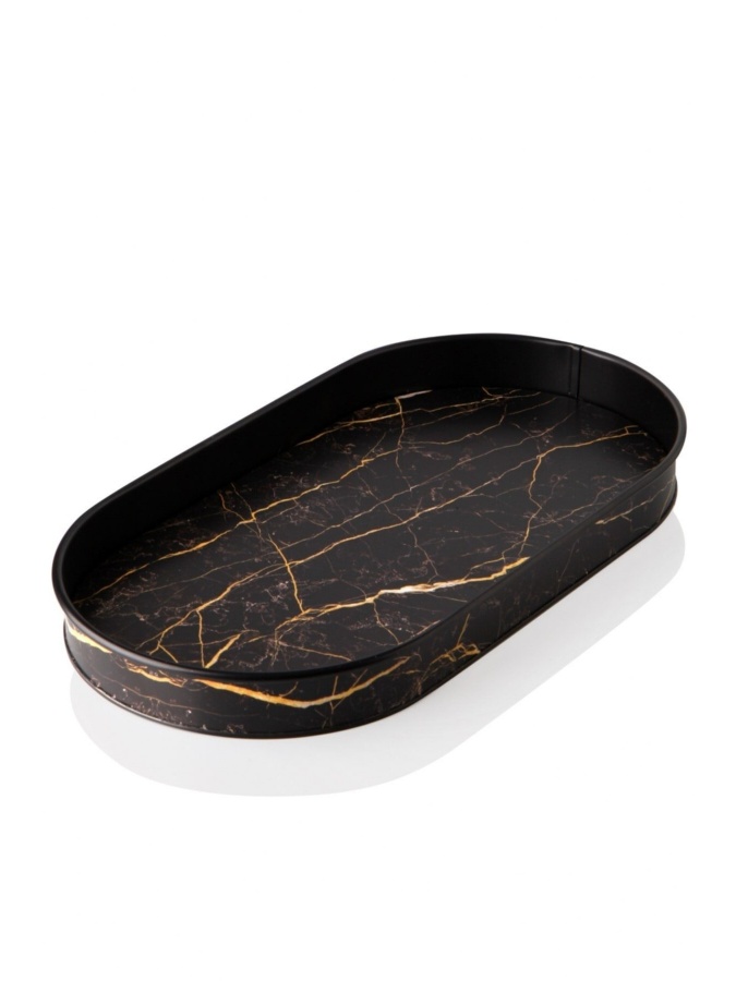 Oval podnos marmar naqshli MCH08558