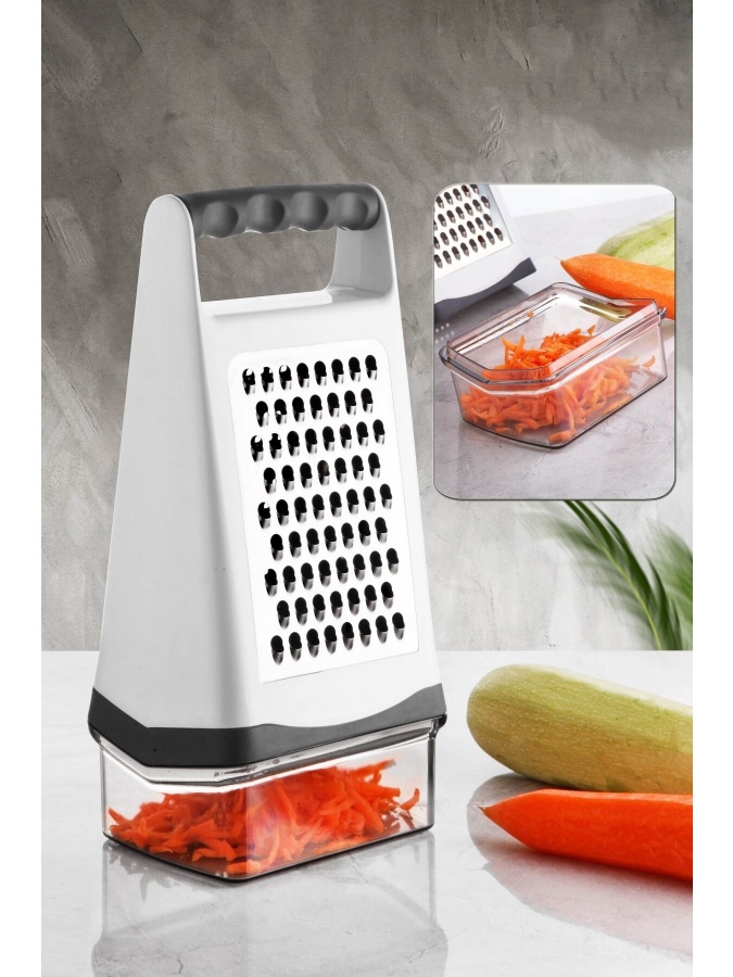 Профессиональная терка большого размера из нержавеющей стали Kitchen Life с силиконовым основанием MCH08373