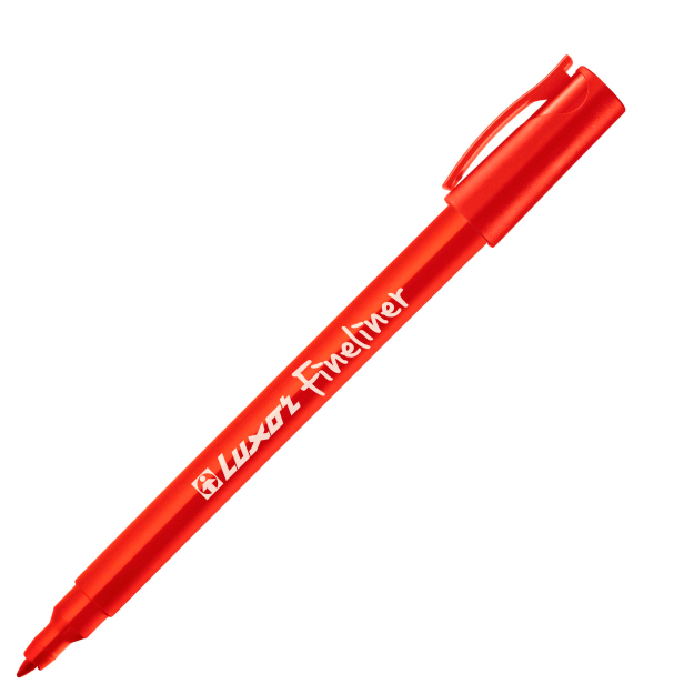 Ruchka geleviy  Luxor Fineliner Qizil