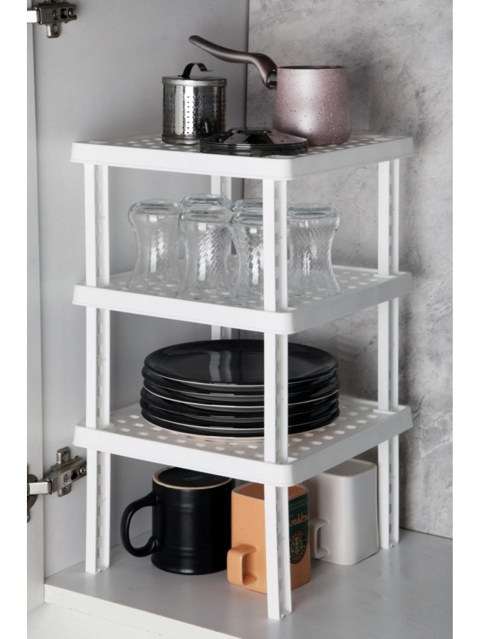 Kitchen Life 3-darajali portativ kvadrat tokcha MCh08554