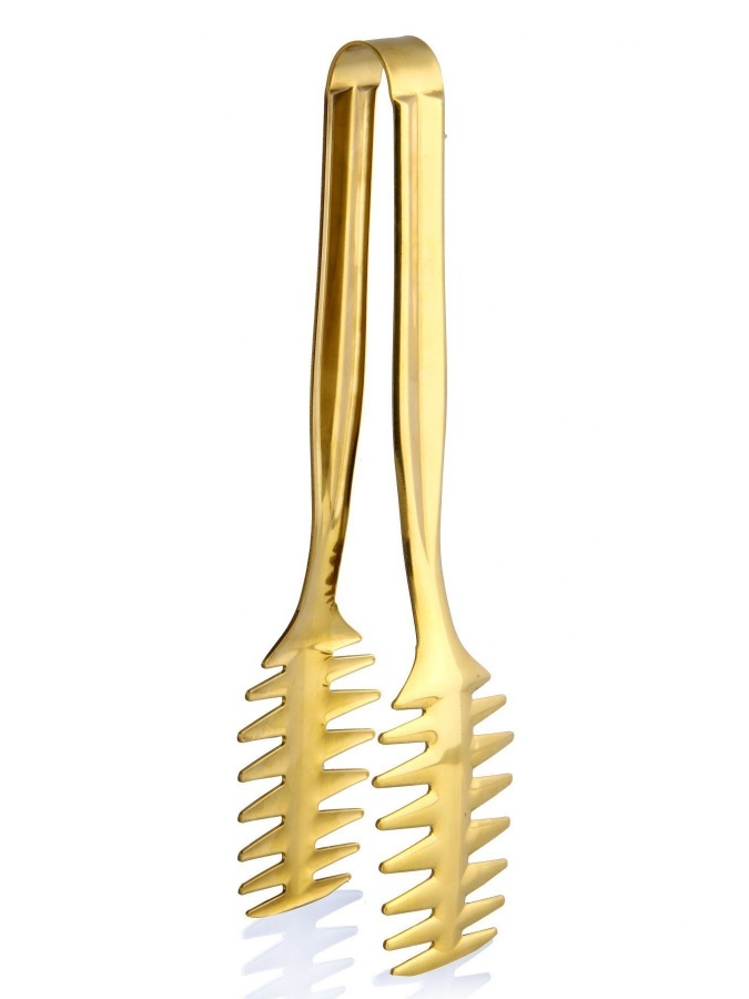 Makaron qisqichlari - qalin titan bilan qoplangan po‘latdan tayyorlangan Kitchen Life Gold MCh07652