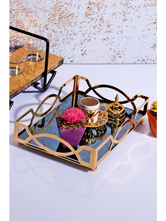 Kitchen Life Gold lazerli kesilgan oyna patnis MCh02642