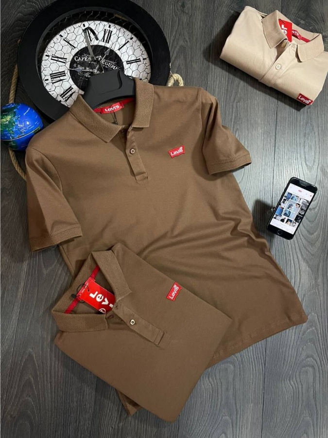 Erkaklar futbolkasi Levi's 09 jigarrang XXL