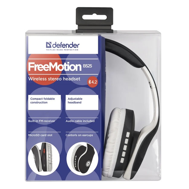 Simsiz eshitish vositasi Defender B525 qora-oq