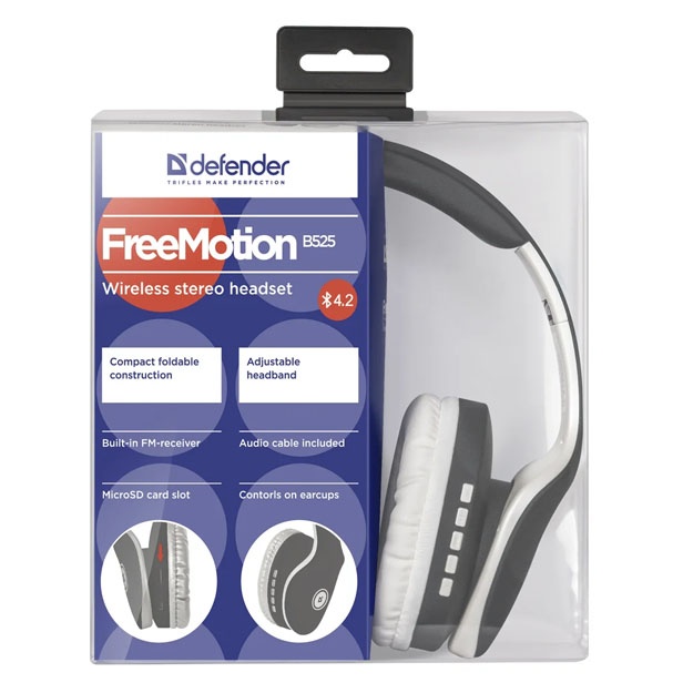 Simsiz eshitish vositasi Defender B525 Kulrang-oq