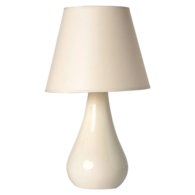 Katta keramik chiroq Nisaluce Nisa Luce Damla oq/krem NSLC0120