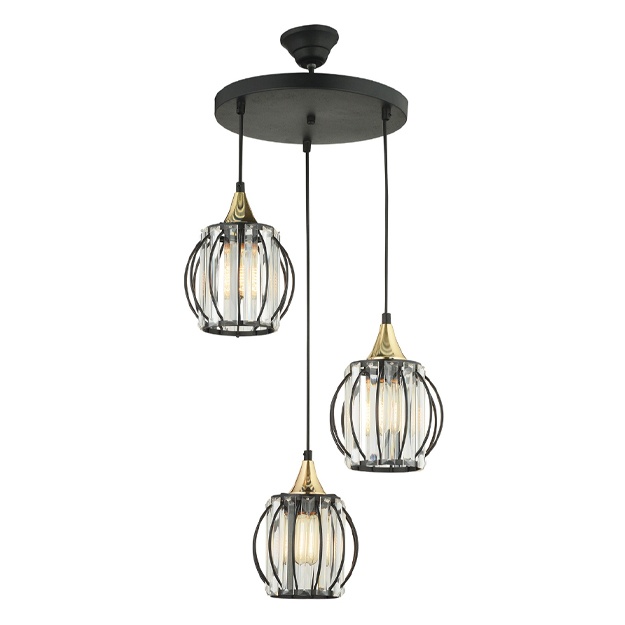 Kristal qandil Nisaluce Lily qora NSLC0060
