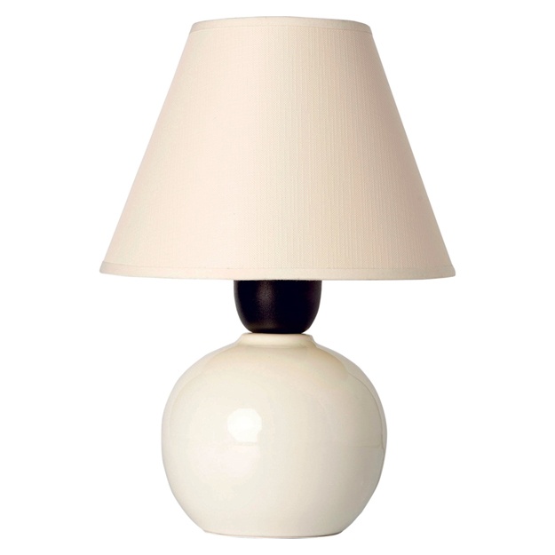 Kichik sharli chiroq Nisaluce Nisa Luce Ceramic oq / krem NSLC0066