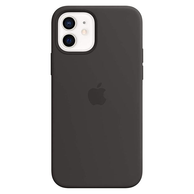 Silikon quti iPhone 12 MagSafe Qora