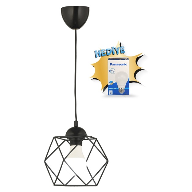 Qandil Nisaluce Retro qora NSLC0009