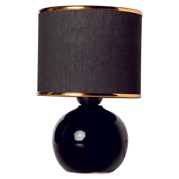 Kichkina keramik sharli chiroq NisaLuce Nisa Luce qora NSLC0022