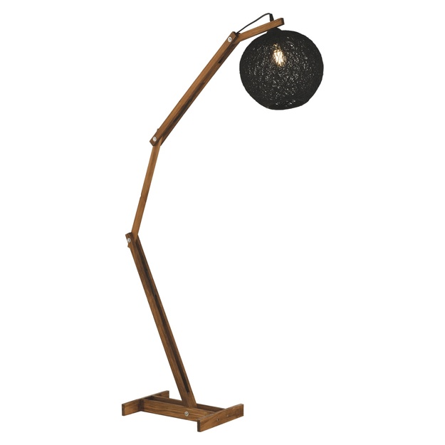 Pol chiroq Nisaluce Wood C qora NSLC0045