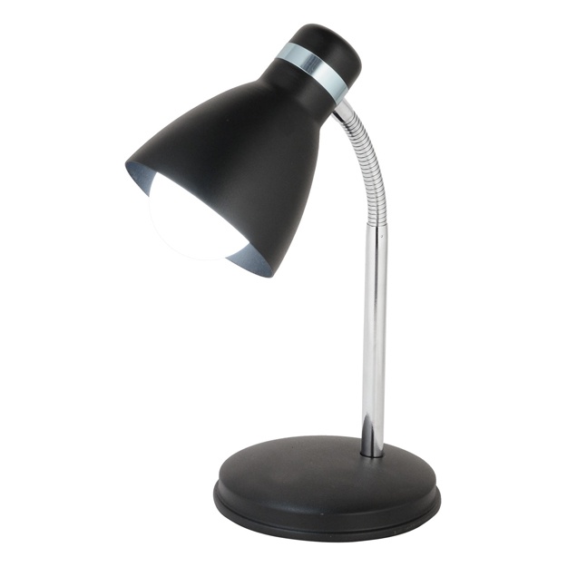 Nastolnaya lampa Nisaluce Modern Chrome Spiral qora NSLC0006