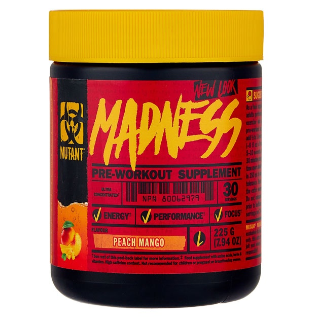 Предтренировочный комплекс Mutant Madness (225 г) Peach Mango