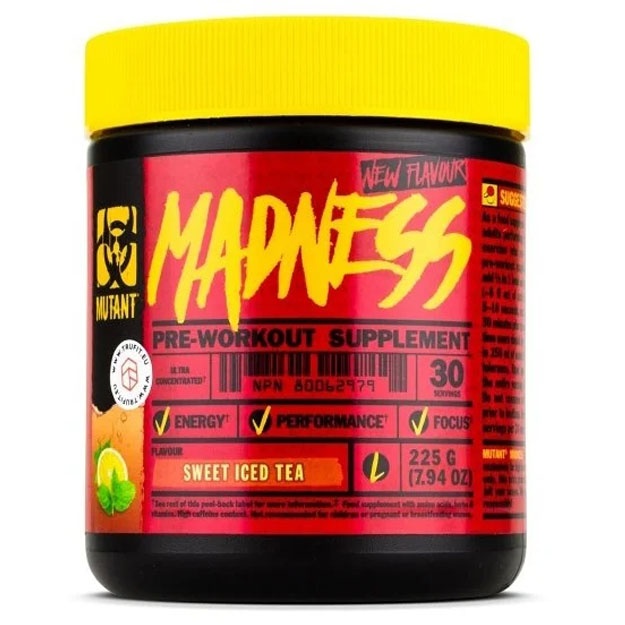 Mashqdan oldingi kompleks Mutant Madness (225 g) Sweet iced tea