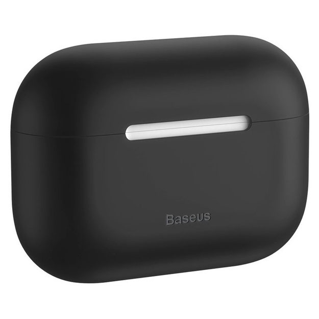Chehol Baseus Silica Gel uchun Apple AirPods Pro Qora