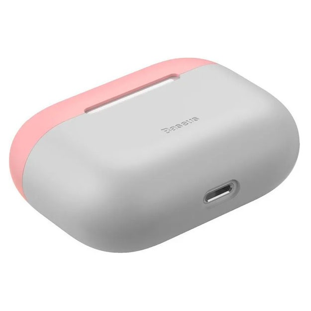 Chehol Baseus Silica Gel uchun Apple AirPods Pro pushti-oq