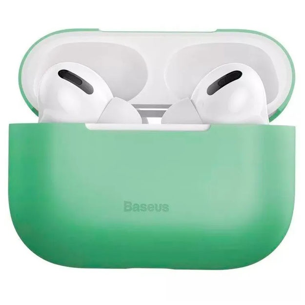 Chehol Baseus Silica Gel uchun Apple AirPods Pro Yashil rang
