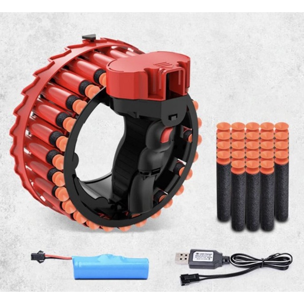 USB batareyasi bilan ishlaydigan 28 ta yumshoq so‘rg‘ichli avtomatik blaster