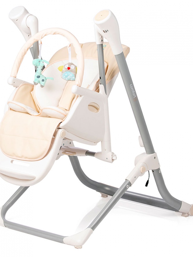 Ovqatlanish kursisi Jikel Comfort 3 Highchair & Swing sarik