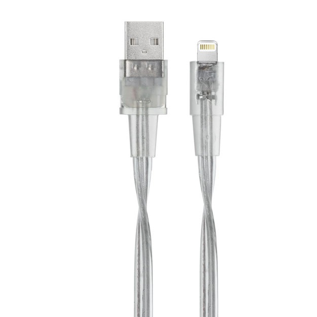 PS6001 BK12 MFi Lightning кабель 1,2м прозрачный