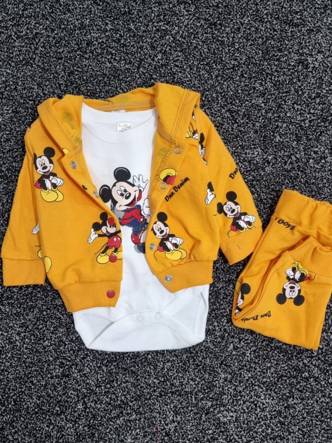 Bolalar uchun komplekt Miscey Mouse 15942-15945 9-12 oy Sariq