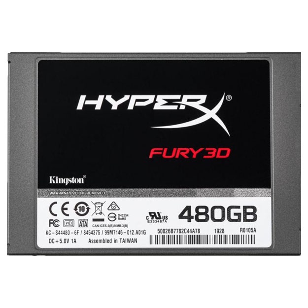 Kingston SSD HyperX Fury 3D 480GB 2.5" (KC-S44480-6F)