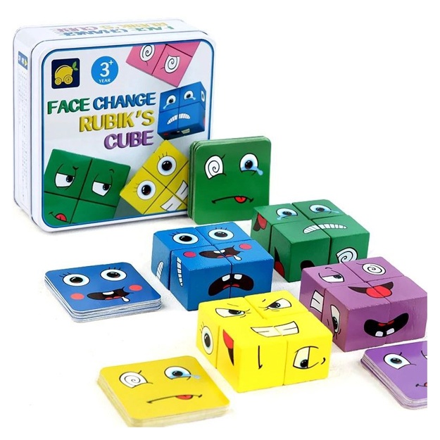 Yuzini uzgartiruvchi, blokli kubik rubik
