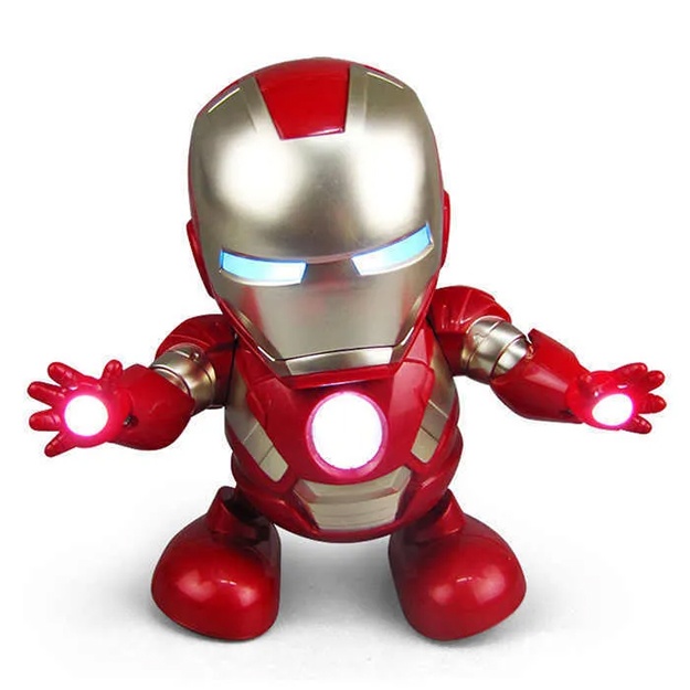 Музыкальный танцующий  IRON MAN с подсветкой