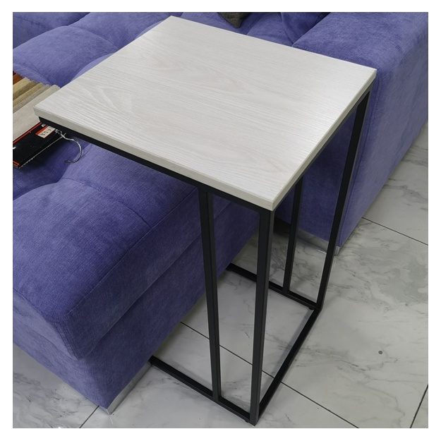 Divan uchun stol Woodline Pro Mini Oq 40x35 sm