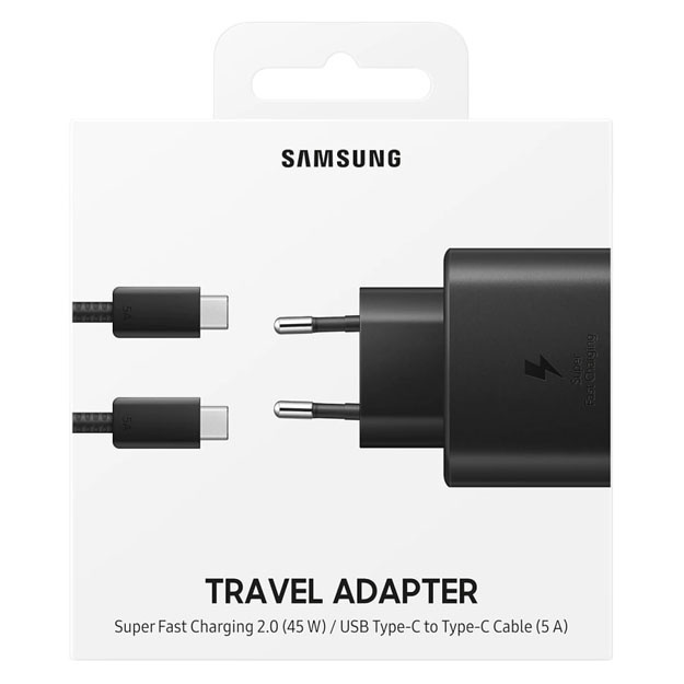 Сетевое зарядное устройство Samsung EP-TA845 Черный