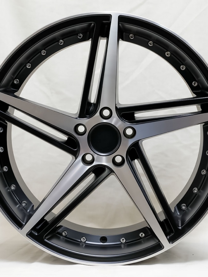 Diska Formulaplus R20, DM152 Matt Black Face Machin, 5*114, 4sht