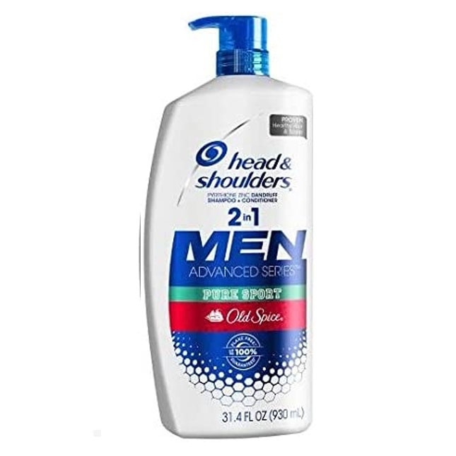 Shampun va konditsioner Head Shoulders perxodga qarshi 2si 1da, Old Spise Pure Sport 950ml Amerika