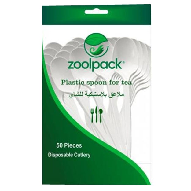 Пластиковая чайная ложка Zoolpack 50 шт