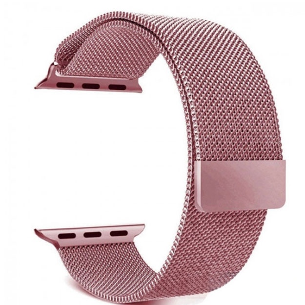 Remeshok Apple Watch uchun Milanese Loop (42mm/44mm) Pushti oltin