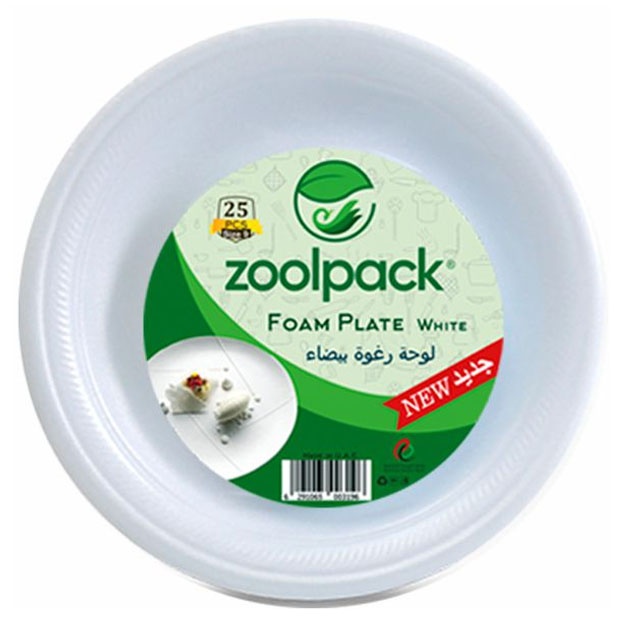 Тарелки из пенопласта Zoolpack №7 25 шт