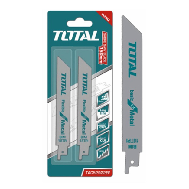 Полотна для сабельной пилы по металлу Total TAC52922EF