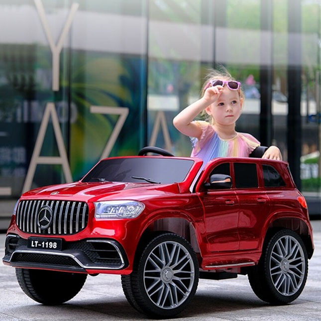 Bolalar uchun elektr mashina Mercedes-Benz  LT-1198 qizil