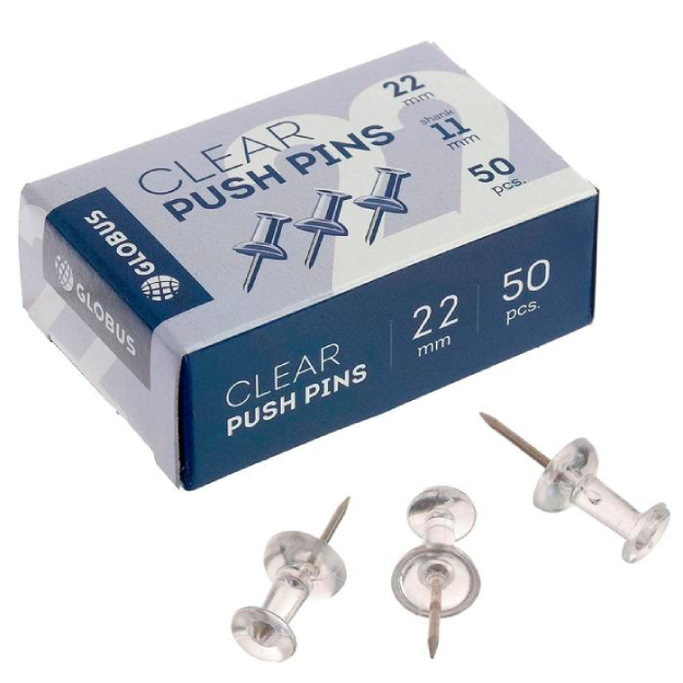 Ish yuritish tugmalari 50 dona. shaffof KS-50P