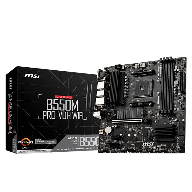 Kompyuter platasi MSI B550M PRO-VDH DDR4 Wi-Fi (B550M_PRO-VDH_WIFI)