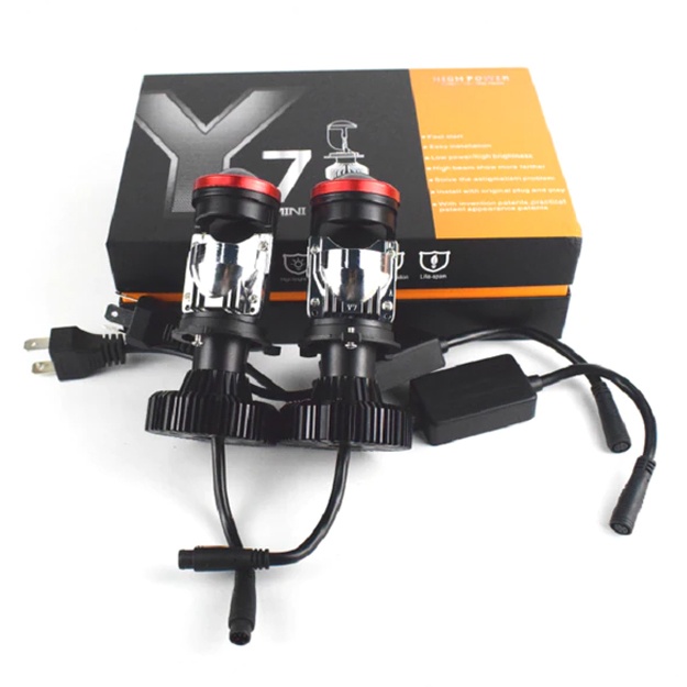 Avtomatik lampalar Y7 mini linzalari H4