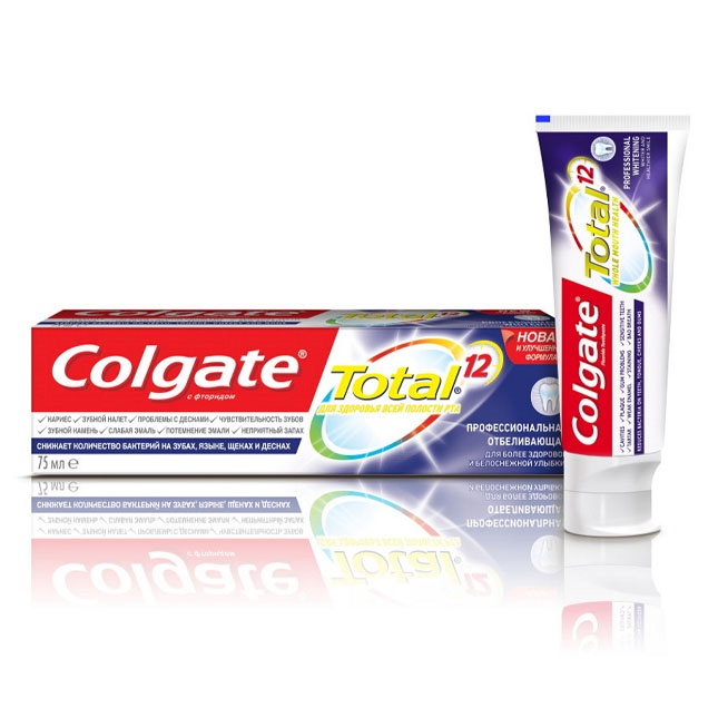 Tish pastasi Colgate total Professional oqlash 75 ml Rossiya