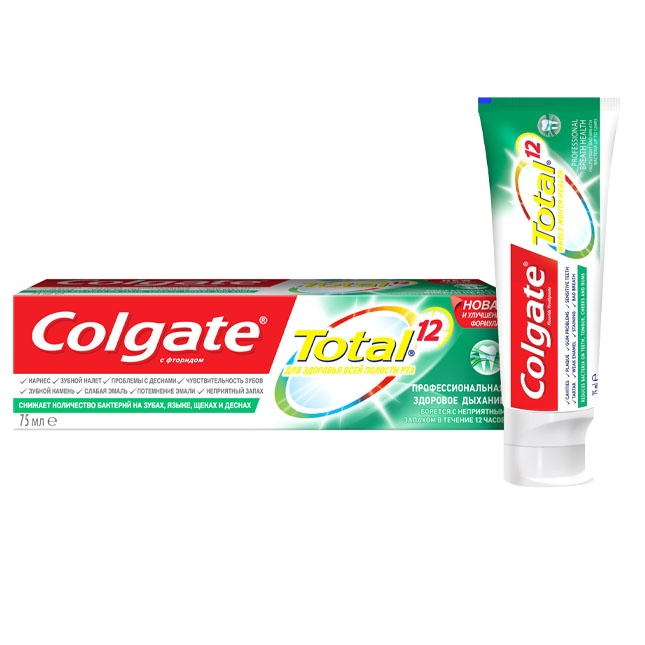 Tish pastasi Colgate total Professional Sog‘lom nafas olish 75 ml Rossiya