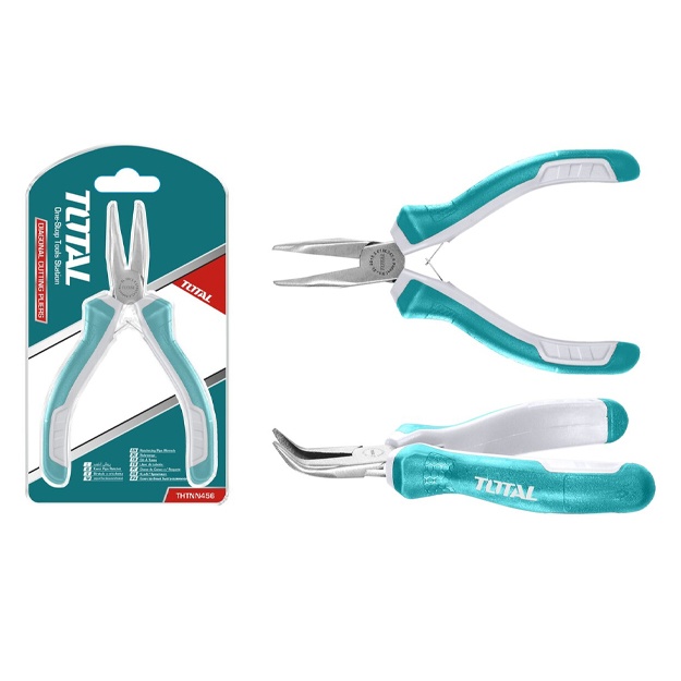 Мини плоскогубцы с загнутыми губками Total THTMN456