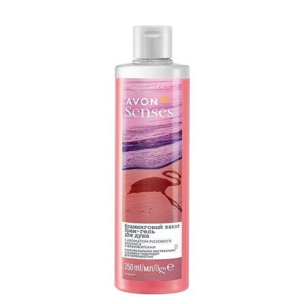 Avon Senses "Flamingo quyosh botishi" Dush Krem-Geli 250 ml (W) original