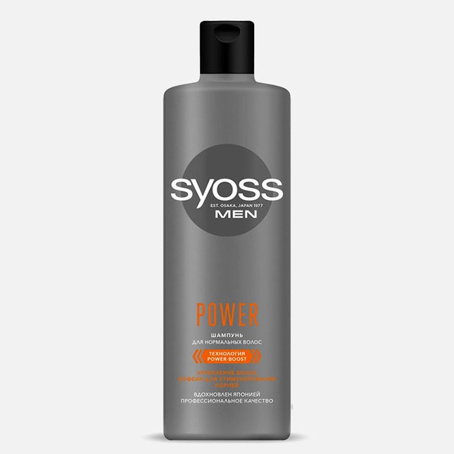 Шампунь для мужчин, для нормальных волос Syoss Power 450мл Россия