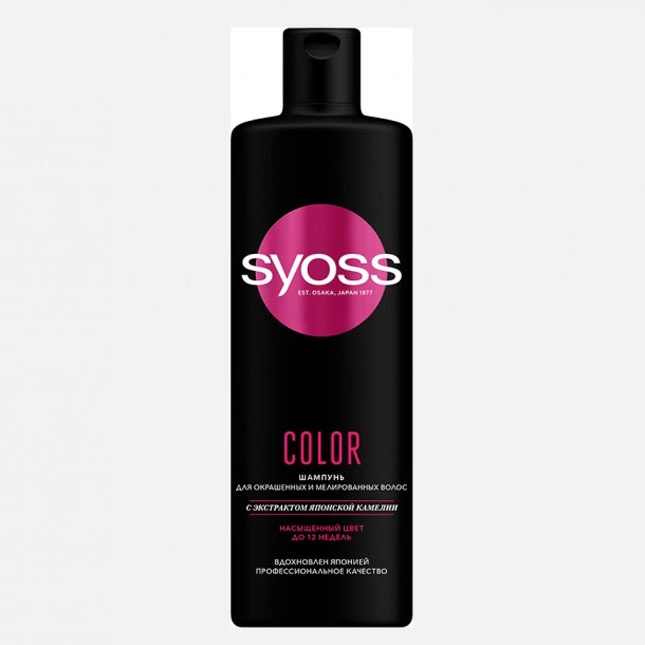 Rangli va bo‘yalgan sochlar uchun shampun Syoss Color 450ml Rossiya